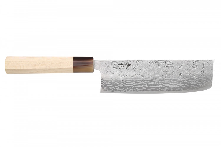 Couteau nakiri 16,5cm japonais artisanal Yuzo Haruto Damas