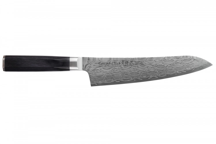 Couteau de chef 21cm japonais Sakai Takayuki Grand Chef Seigaiha Damas 45 couches