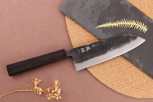 Couteau santoku 16,5cm japonais artisanal Yuzo Shinju BS2
