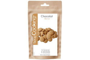 Palets de chocolat blond Scrapcooking de couverture 190g