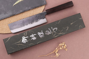 Couteau nakiri 16,5cm japonais artisanal Yuzo Shinju BS2