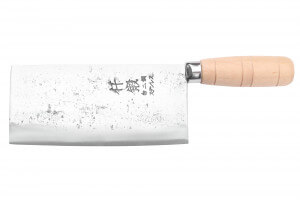 Couteau de chef chinois artisanal japonais 17cm Hatsukokoro Sentan Migaki en érable