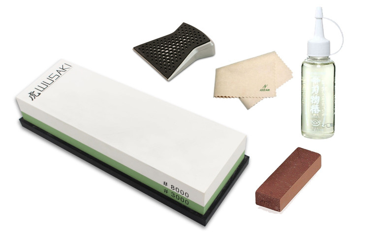 Pack sp&eacute;cial entretien pour couteaux en acier - Pierre 3000/8000