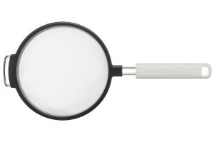 Tamis Kitchen Aid en acier inoxydable blanc porcelaine