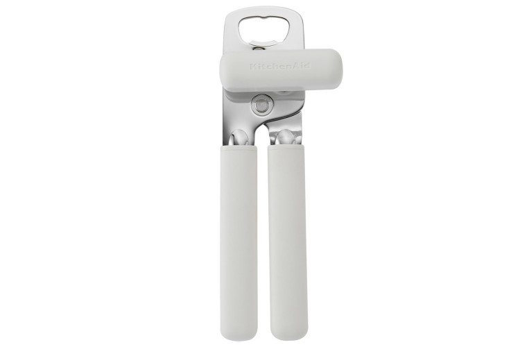 Ouvre-bo&icirc;te Kitchen Aid en acier inoxydable blanc porcelaine