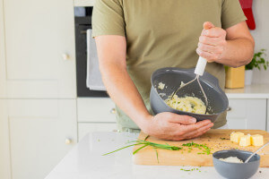 Presse-purée Kitchen Aid en acier inoxydable