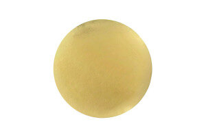 Set de 5 supports à pâtisserie Patisdecor ronds dorés