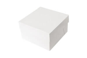Boîte à gâteaux Patisdécor en carton blanc