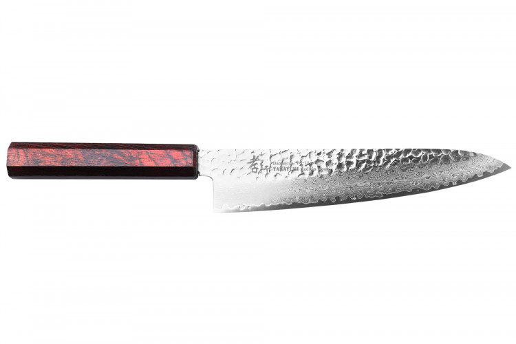 Couteau de chef japonais 21cm Sakai Takayuki Nanairo Wine Damas VG10