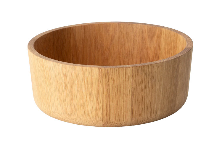 Saladier Continenta en bois de ch&ecirc;ne  &Oslash;26x10,3cm