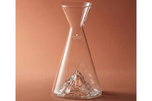 Carafe à eau Alaskan Maker Topographic Mont Cervin en verre cristallin