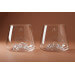 Set de 2 verres à spiritueux Alaskan Maker Topographic Everest & Mont Blanc en verre cristallin