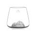 Set de 2 verres à spiritueux Alaskan Maker Topographic Everest & Mont Blanc en verre cristallin