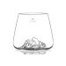 Set de 2 verres à spiritueux Alaskan Maker Topographic Everest & Mont Blanc en verre cristallin