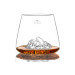 Set de 2 verres à spiritueux Alaskan Maker Topographic Everest & Mont Blanc en verre cristallin