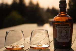 Set de 2 verres à spiritueux Alaskan Maker Topographic Mont Fuji & Denali en verre cristallin