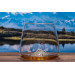 Set de 2 verres à spiritueux Alaskan Maker Topographic Mont Fuji & Denali en verre cristallin