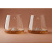 Set de 2 verres à spiritueux Alaskan Maker Topographic Mont Fuji & Denali en verre cristallin