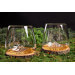 Set de 2 verres à spiritueux Alaskan Maker Topographic Mont Fuji & Denali en verre cristallin