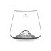 Set de 2 verres à spiritueux Alaskan Maker Topographic Mont Fuji & Denali en verre cristallin