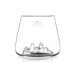Set de 2 verres à spiritueux Alaskan Maker Topographic Tre Cime & Mont Rosa en verre cristallin