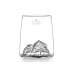 Set de 4 shooters Alaskan Maker Topographic en verre cristallin