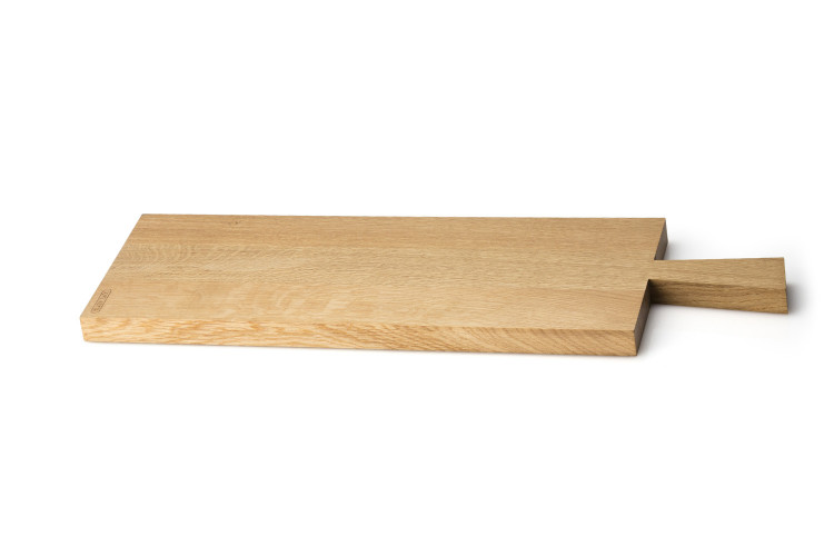 Planche ap&eacute;ritive Continenta en bois de ch&ecirc;ne 49x22x2cm