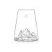 Verre à spiritueux long Alaskan Maker Topographic Mont Everest en verre critsallin