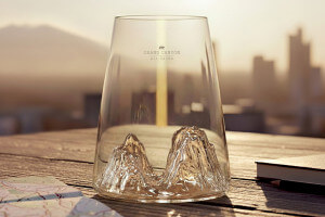 Verre à spiritueux long Alaskan Maker Topographic Grand Canyon en verre cristallin