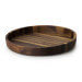 Plateau de service rond Continenta en noyer Ø38x5,4cm