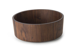 Saladier Continenta en bois de noyer Ø31x12cm