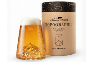 Verre à spiritueux long Alaskan Maker Topographic Monch en verre cristallin