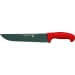 Couteau de boucher lame teflon 25cm manche rouge M&G