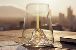 Verre à spiritueux long Alaskan Maker Topographic Pic du Midi en verre cristallin