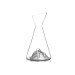 Carafe à eau Alaskan Maker Topographic Aiguille du midi en verre cristallin