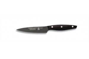 Couteau d'office lame anti-adhérente 11cm manche noir M&G