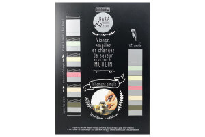 Bar à poivres Savor&Sens 5 poivres et moulin dévissable - 72g