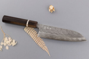 Couteau santoku 16,5cm japonais artisanal Yoshimi Kato Hyo SG2