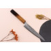 Couteau universel 13,5cm japonais artisanal Wusaki Nawame AUS10 damas