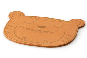 Planche pour enfants Continenta tigre en duracore 23,3x17x0,6cm