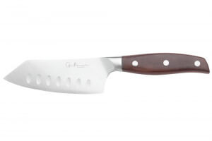 Couteau à fromage 12cm Guillaume Leonard Cuistot en acier inoxydable et bois de santal rouge