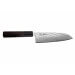 Couteau santoku 16,5cm japonais artisanal Wusaki Kuronawa G3 damas