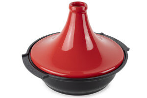 Plat à tajine Peugeot Atlas en céramique rouge diamètre 30cm