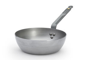 Poêle paysanne bord haut De Buyer Minéral B Element en fer 24cm