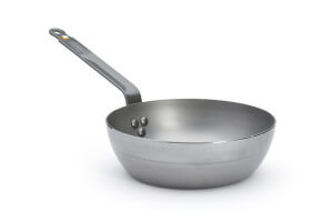 Poêle paysanne bord haut De Buyer Minéral B Element en fer 24cm