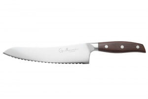 Couteau à surgelés 20cm Guillaume Leonard Cuistot en acier inoxydable et bois de santal rouge