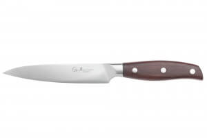 Couteau universel 13cm Guillaume Leonard Cuistot en acier inoxydable et bois de santal rouge