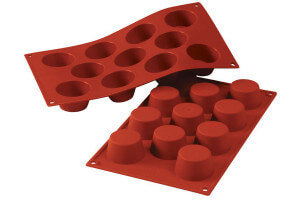 Moule en silicone professionnel Silikomart Silicon Flex 300x175mm 11 mini muffins