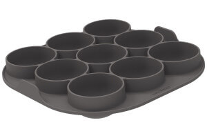 Moule en silicone professionnel Silikomart Silfry spécial AirFryer 9 œufs
