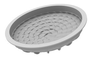 Moule en silicone professionnel Silikomart Ninfa effet pétales 3D